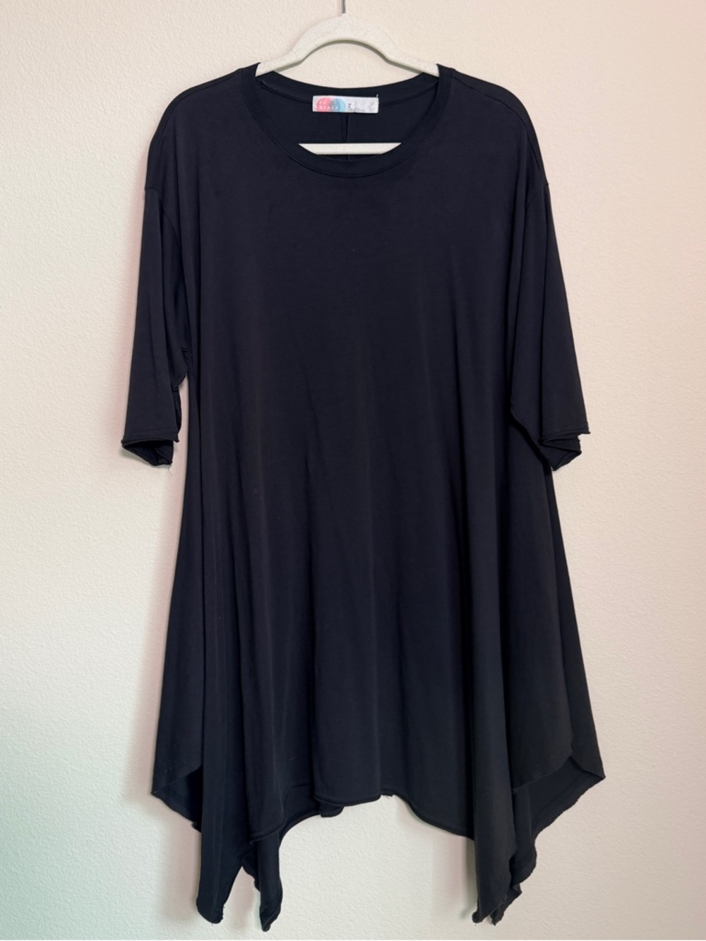 Free People Beach Black Asymmetric Flow dress size M